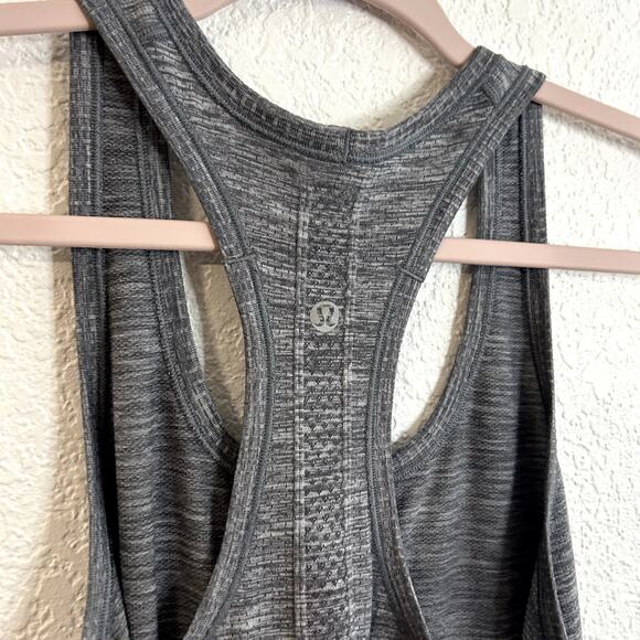 Lululemon Swiftly Tech Racerback Heathered Gray Womens Size 6 - Picture 4 of 5